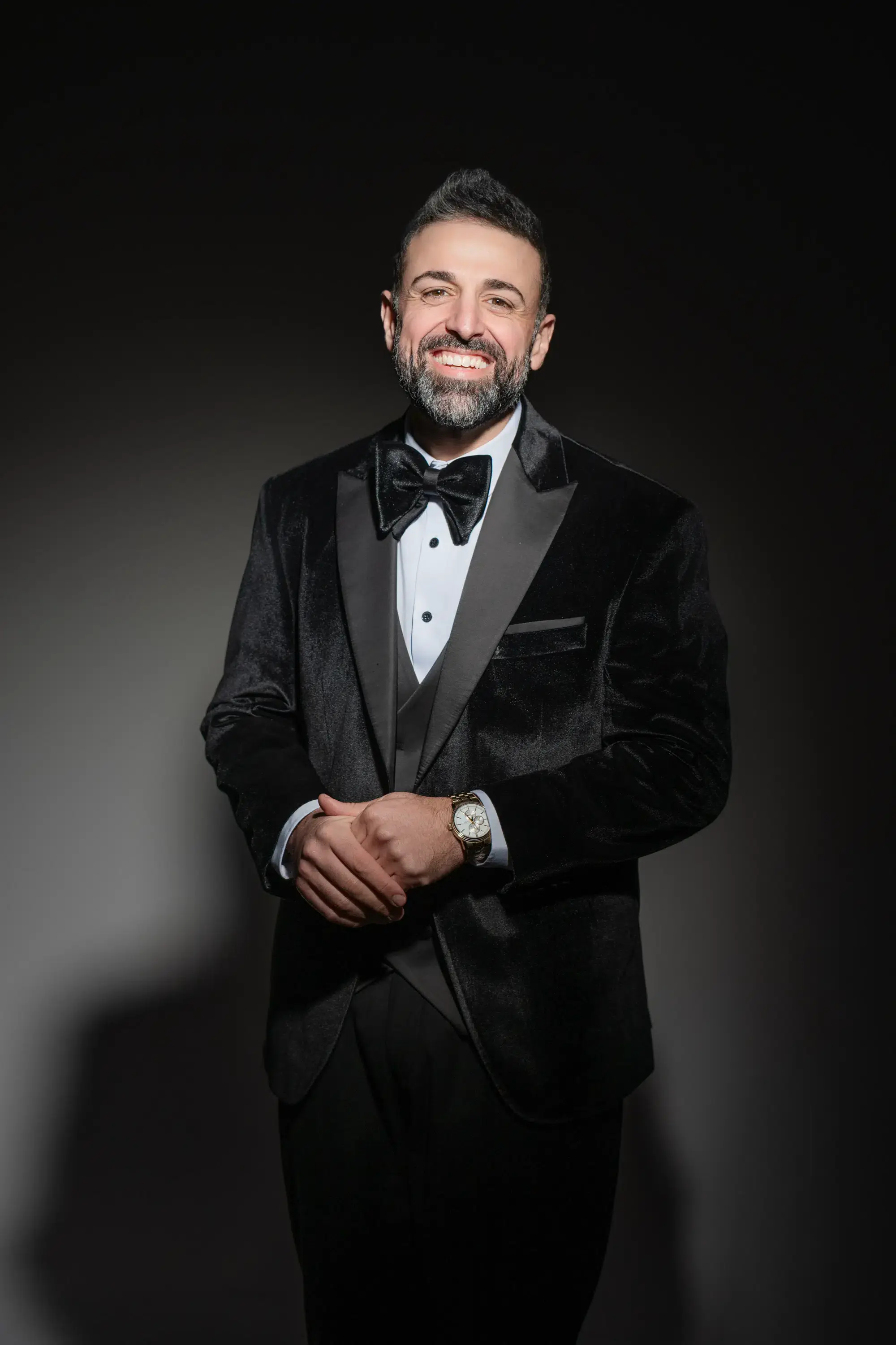 Victor from Valor Events wearing a tuxedo